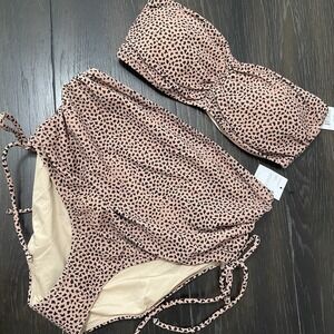 A PEA IN THE POD Maternity Swimsuit Small Two Piece NEW Beach Bikini Resort